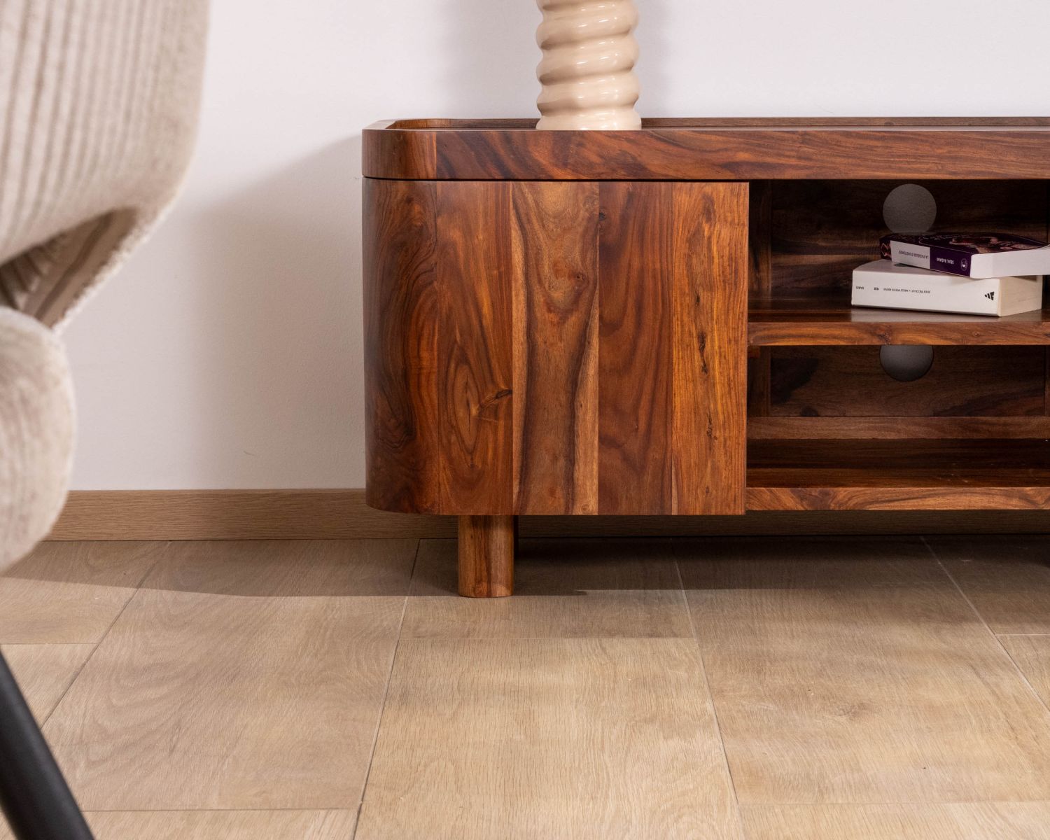 Meuble télé en palissandre "Rosewood" 160 cm