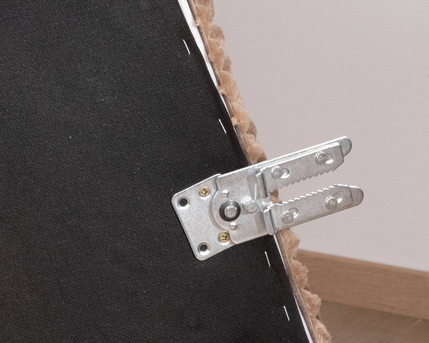 Elément d'angle pour canapé modulaire camel en velours larges côtes "Kédusa"