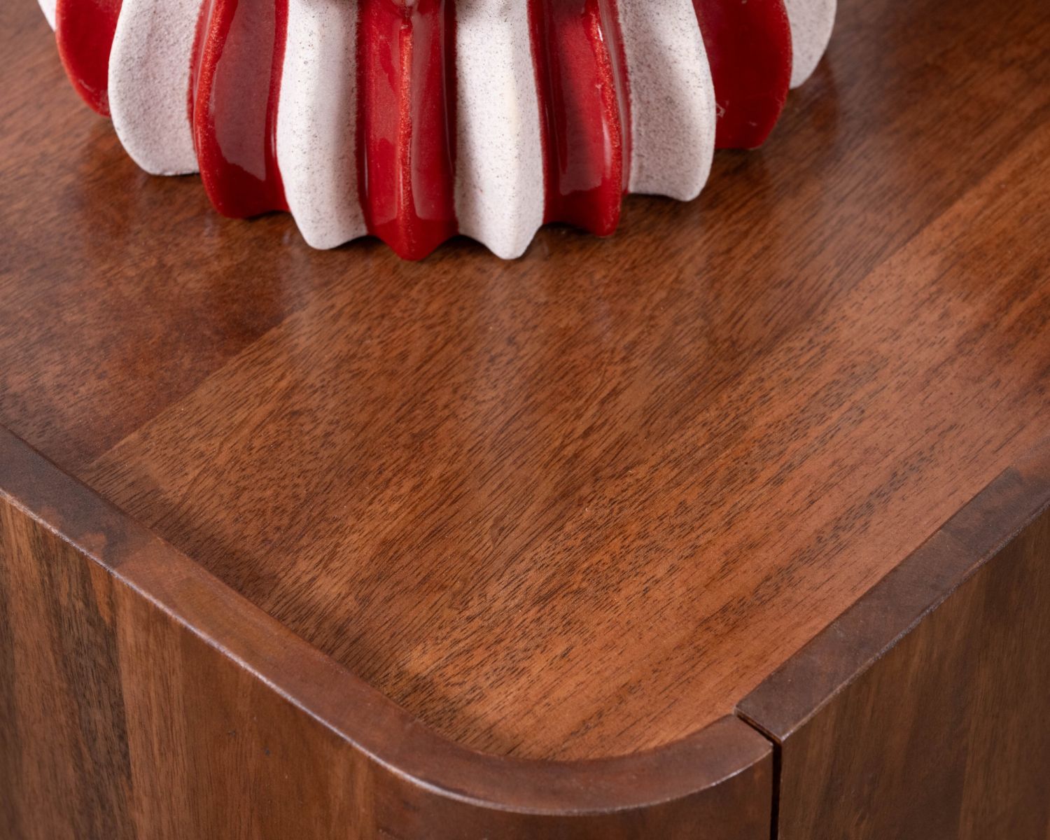 Meuble TV 175 cm en manguier massif style contemporain minimaliste "Malaké"