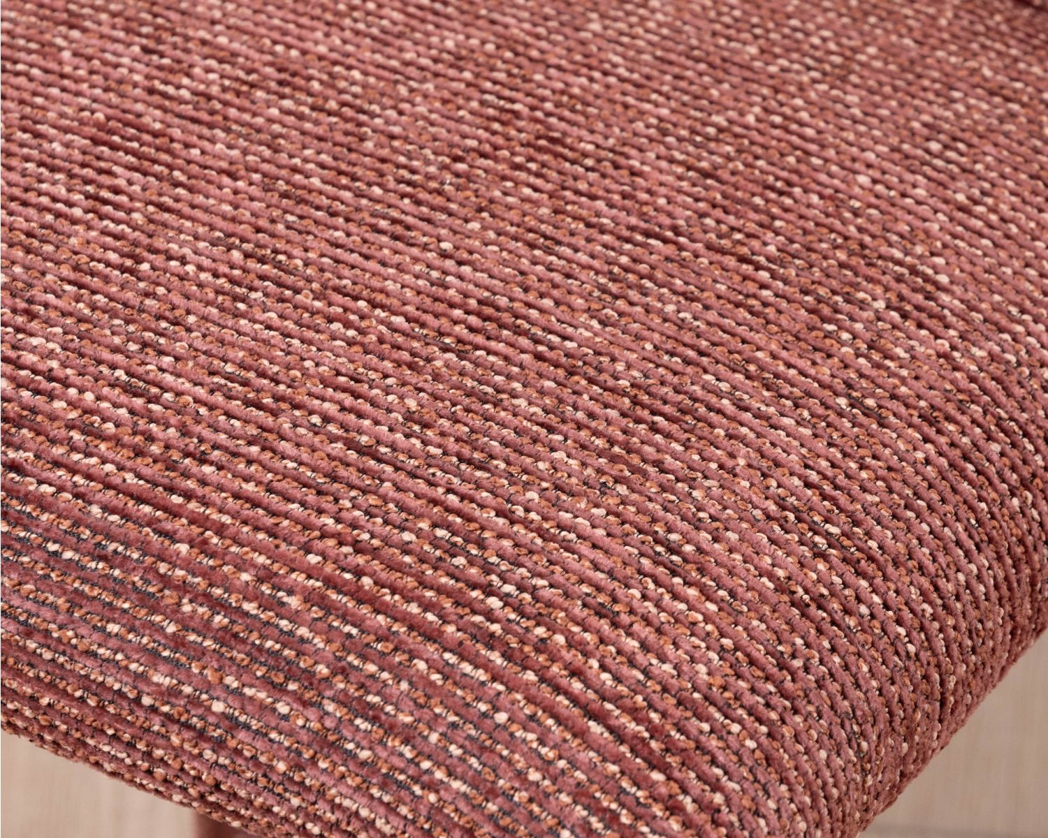 Lot de 4 chaises de repas empilables avec habillage intégral "Otto" en tissu tramé rouge