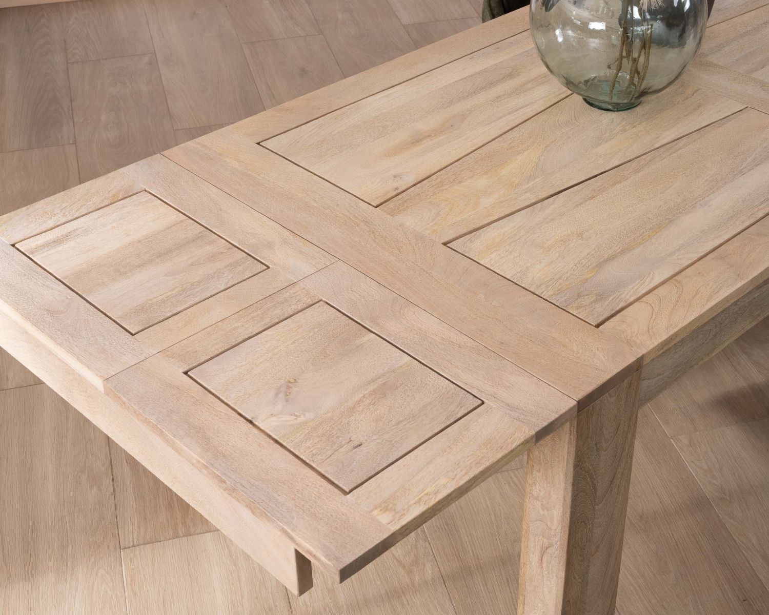 Table de repas extensible 200 à 290 cm en manguier "Jappy"