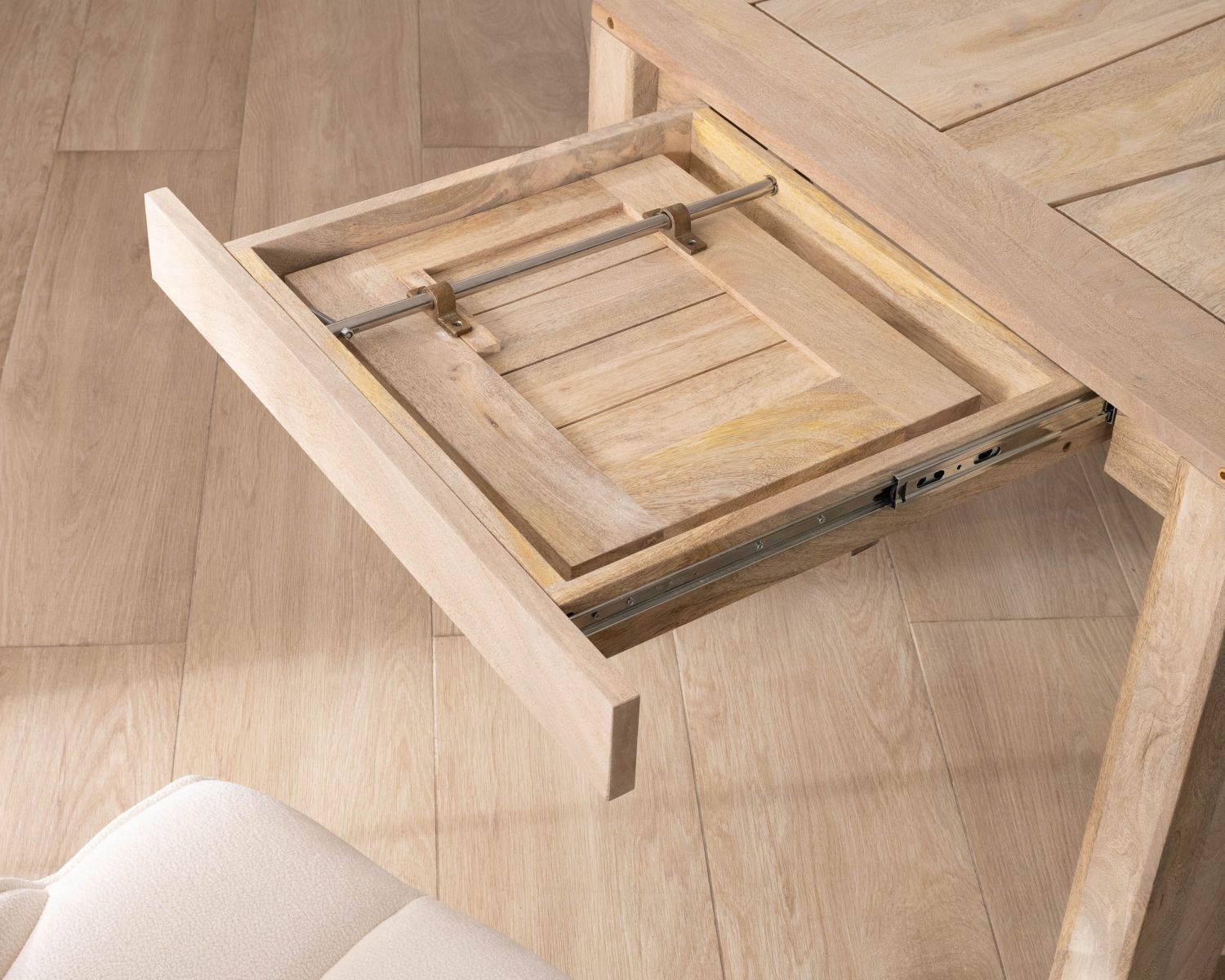 Table de repas extensible 200 à 290 cm en manguier "Jappy"