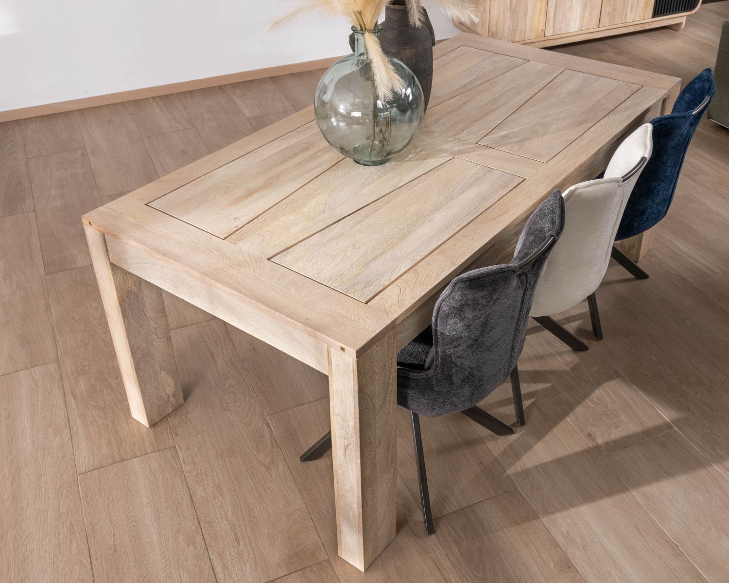 Table de repas extensible 200 à 290 cm en manguier "Jappy"