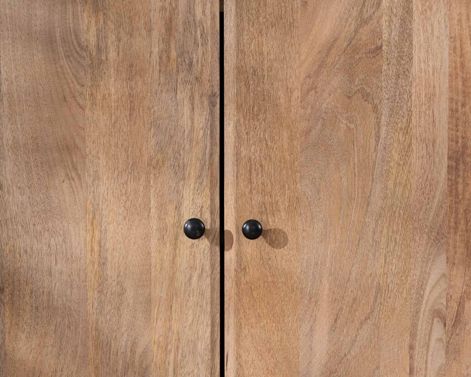 Buffet 140 cm style pop en manguier "Plume" 3 portes