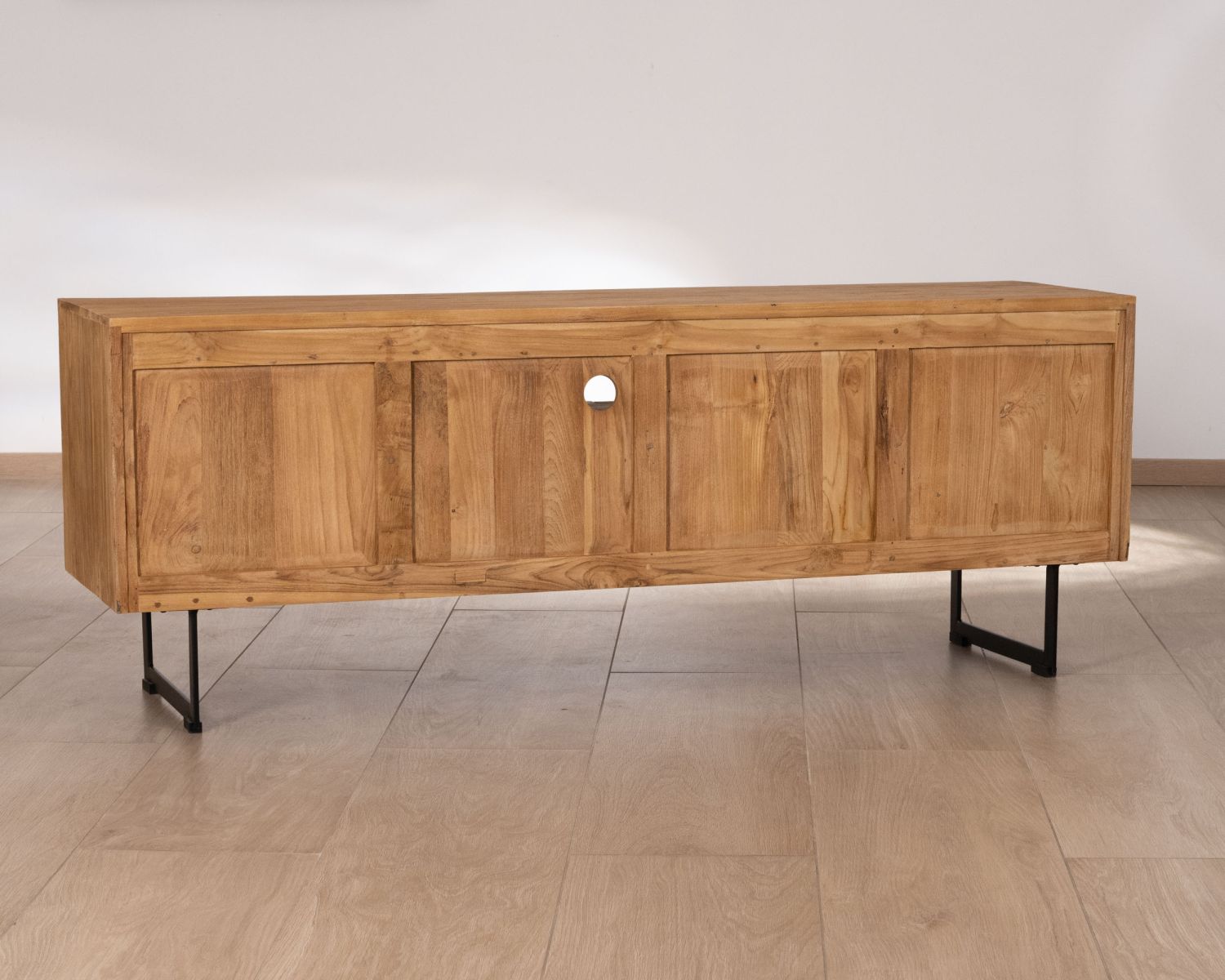 Meuble TV en teck recyclé "Bahia" style rétro