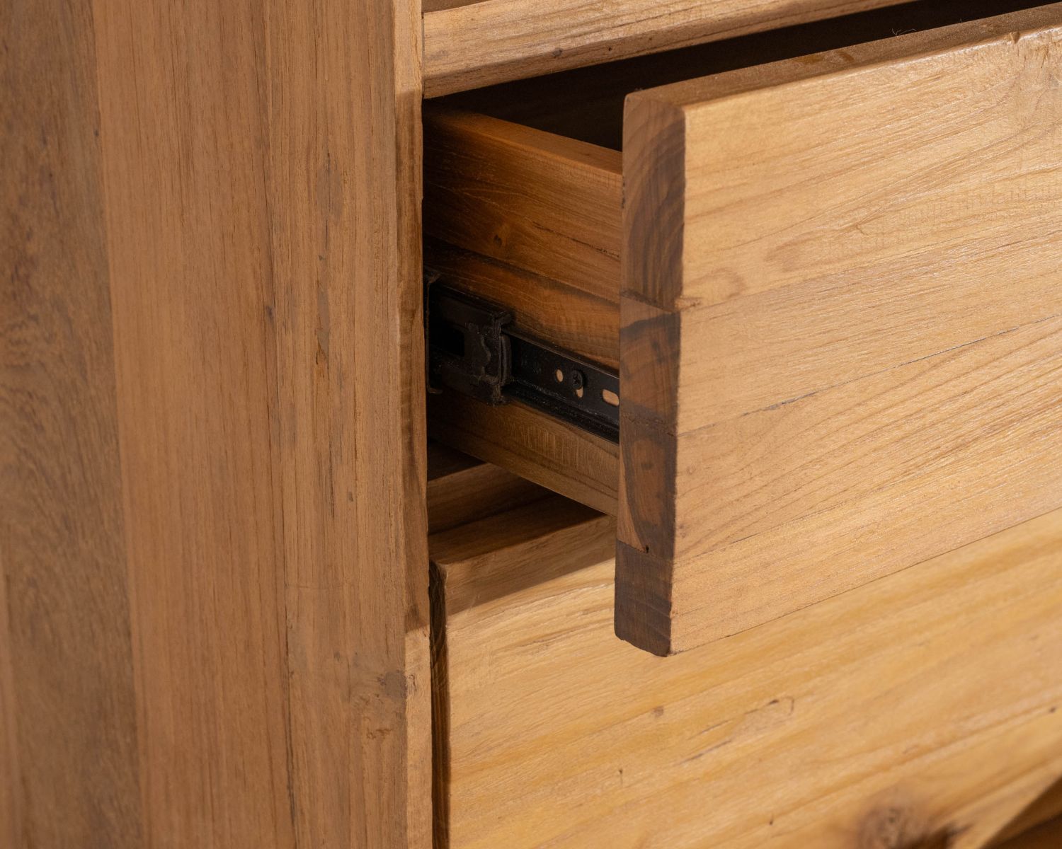 Bibliothèque style rétro en teck "Bahia" 3 niveaux