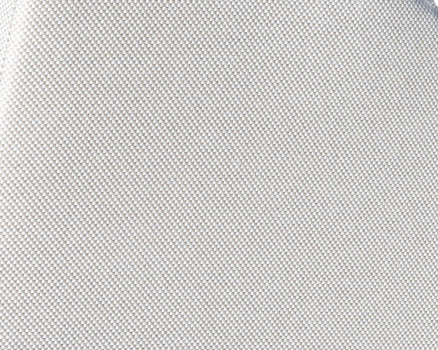 Chaise d'extérieur haut de gamme et design en teck avec coussins écru chiné "Venise"