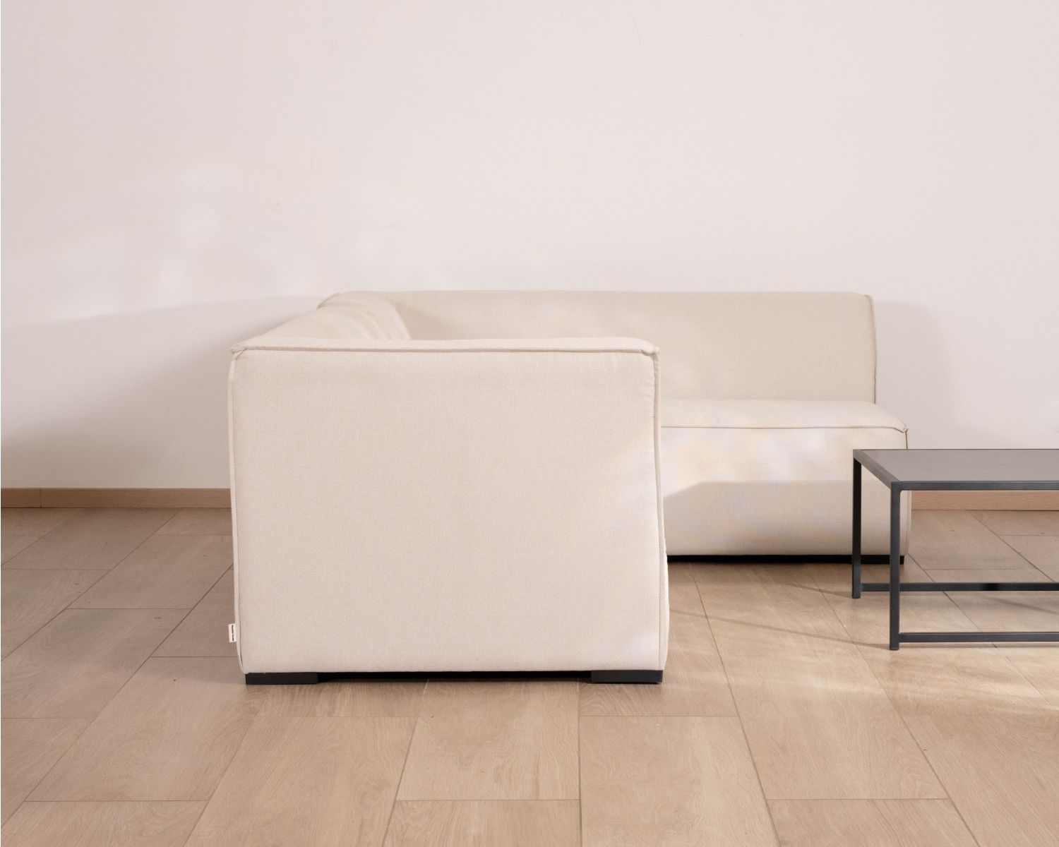 Canapé outdoor en 2 modules "Sunset Bay" tissu spécial extérieur crème