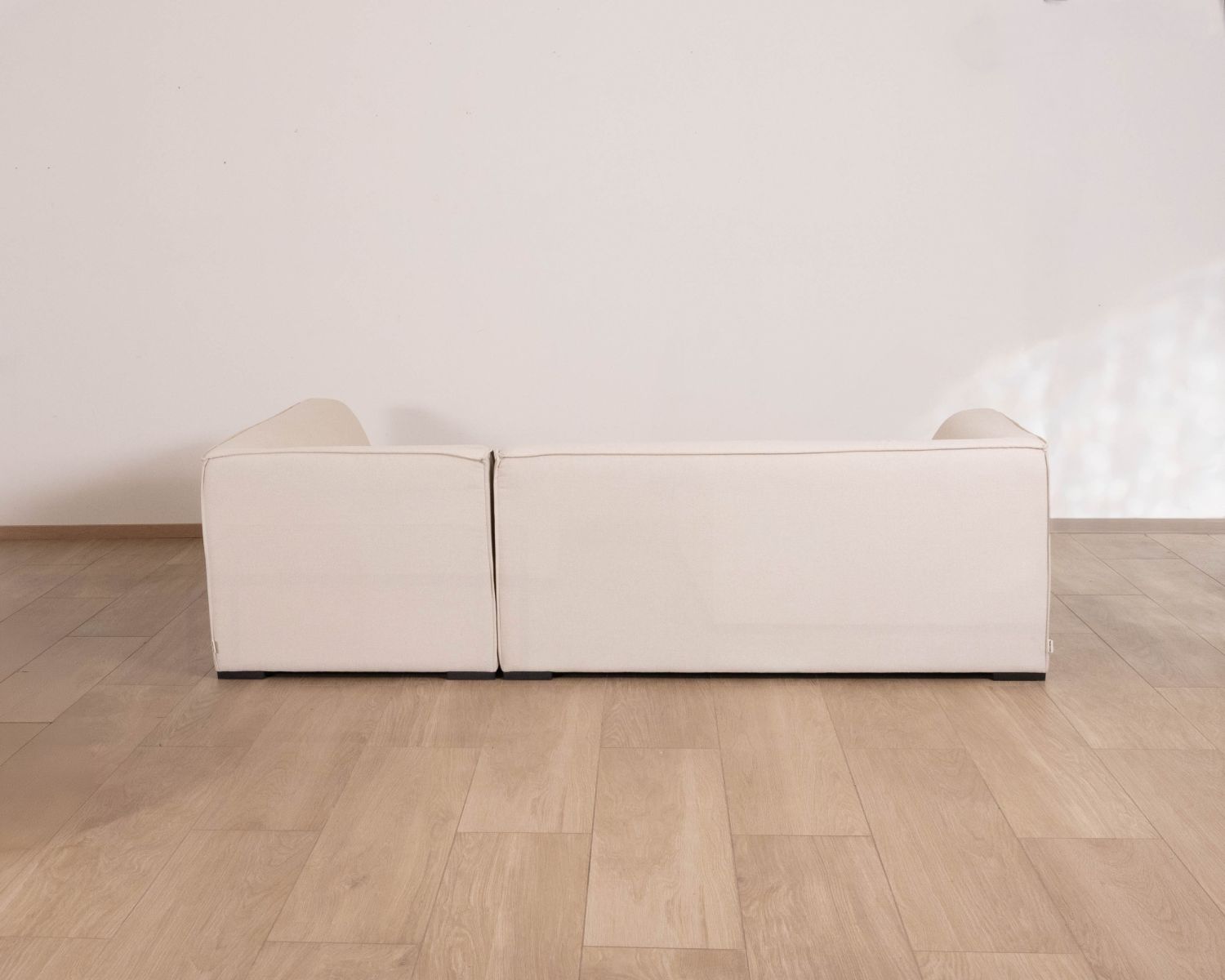 Canapé outdoor en 2 modules "Sunset Bay" tissu spécial extérieur crème