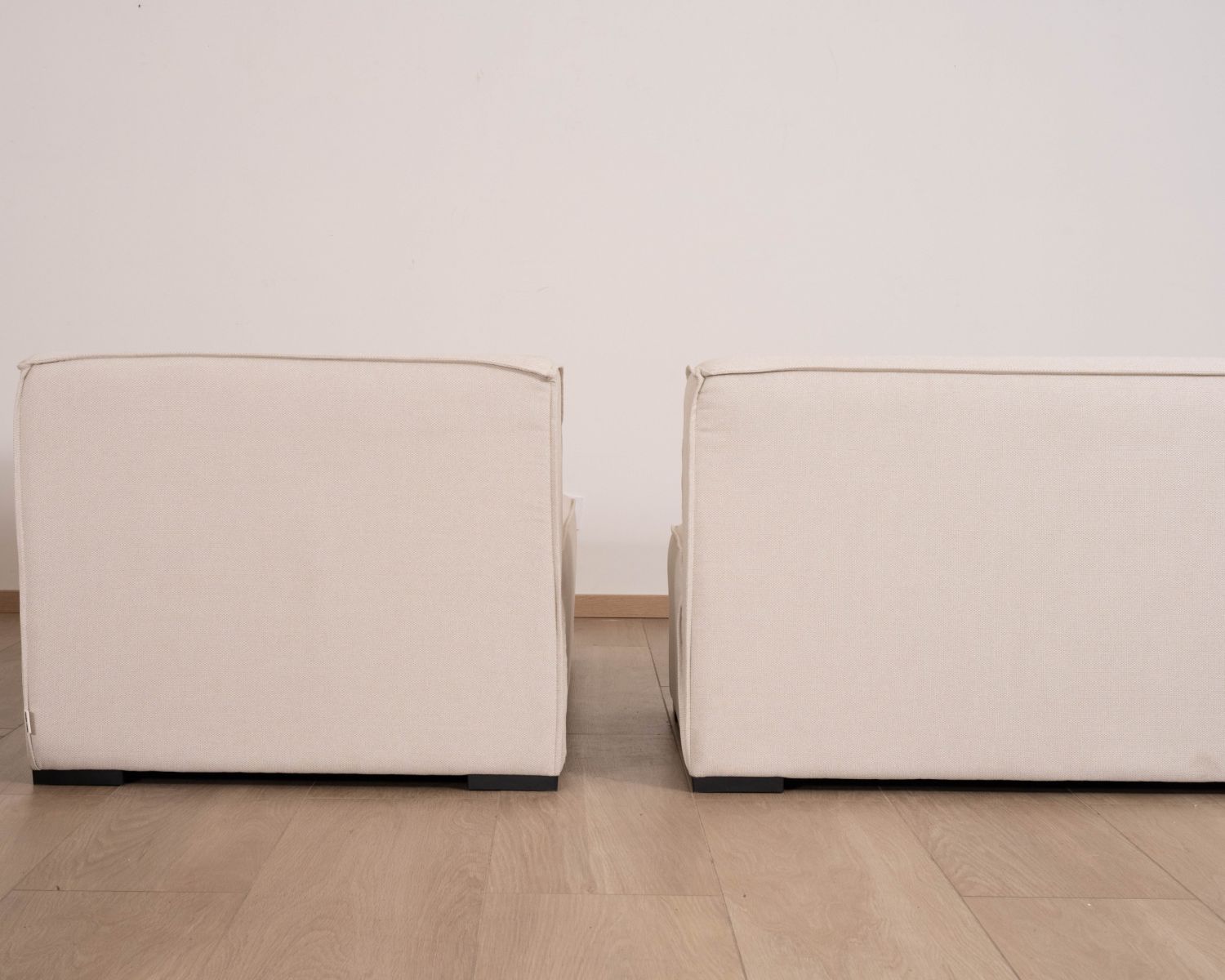 Canapé outdoor en 2 modules "Sunset Bay" tissu spécial extérieur crème