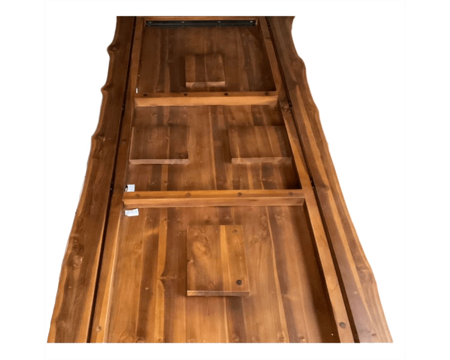 Table de repas XXL avec plateau en teck recyclé et pieds étoile 280cm "Valley"