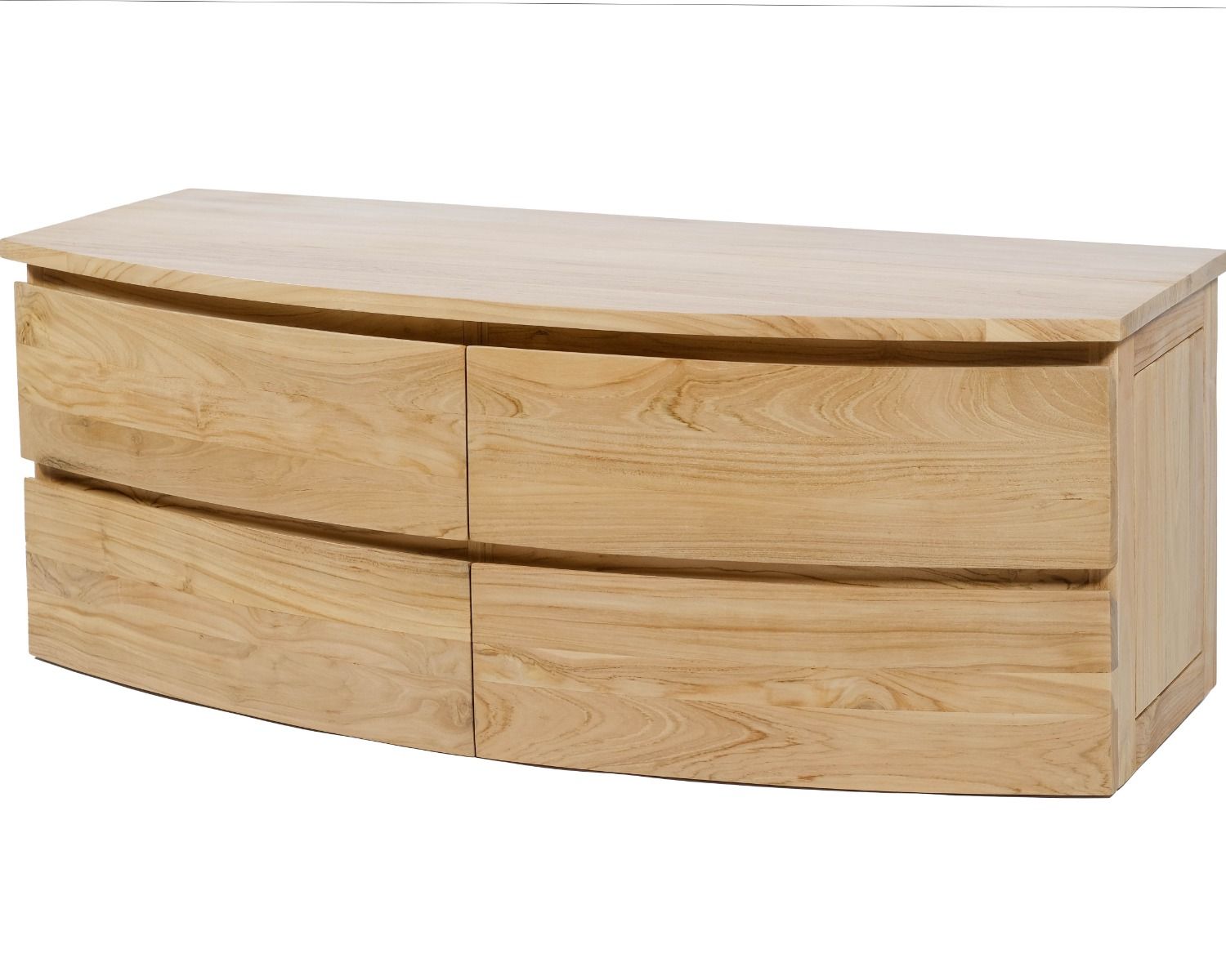 Meuble sous vasque suspendu en teck 120 cm "HanoÏ"