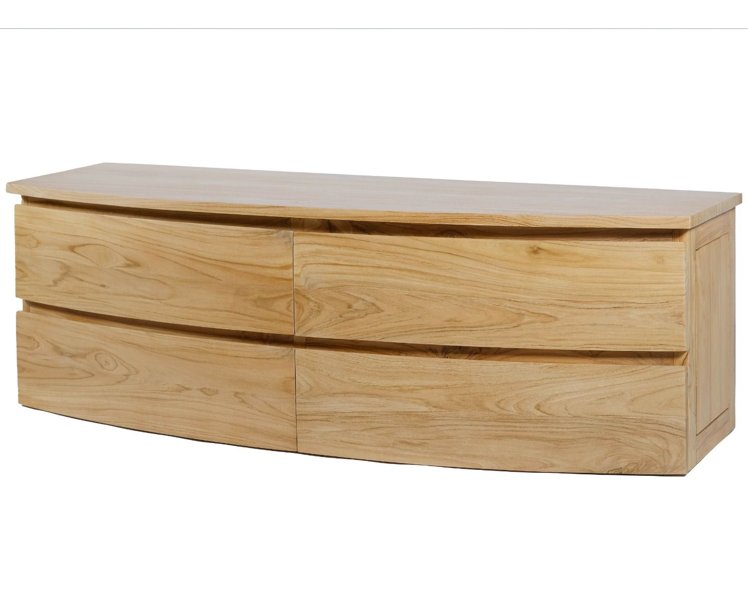 Meuble sous vasque suspendu en teck 140 cm "HanoÏ"