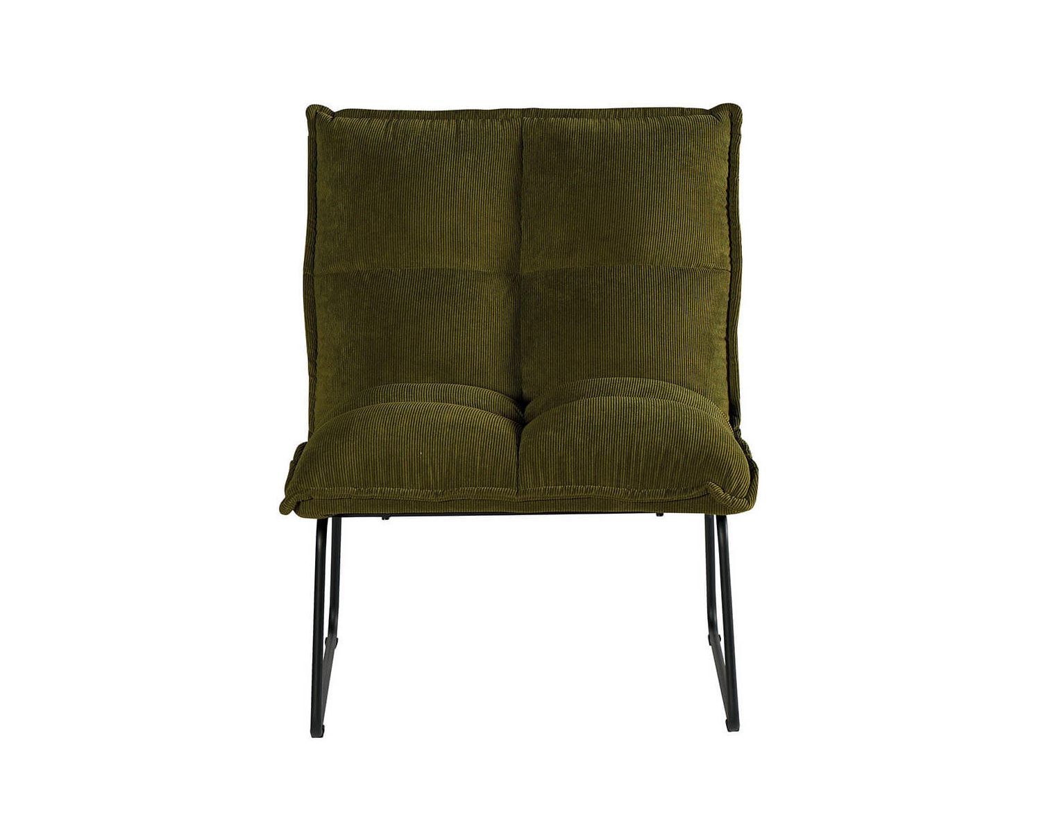 Lot de 2 fauteuils ultra confort style scandinave "Calgari" vert kaki