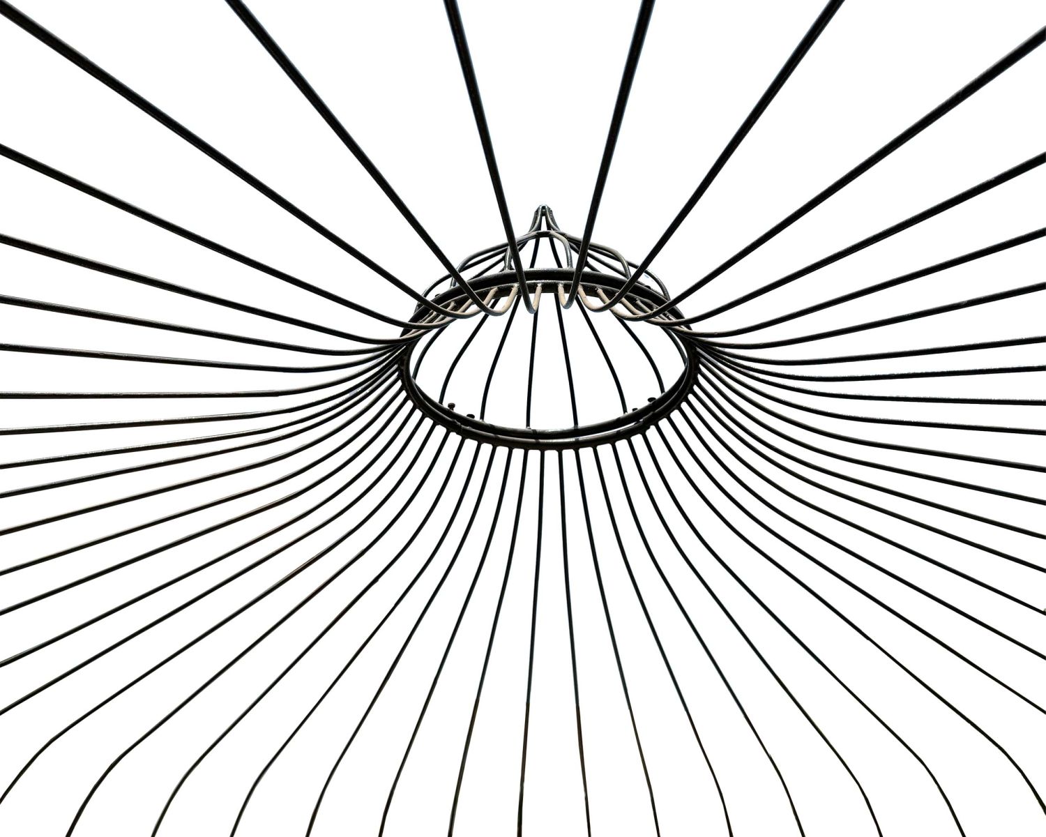 Kiosque rond en fonte aspect fer forgé "Gardénia" diamètre 2m85