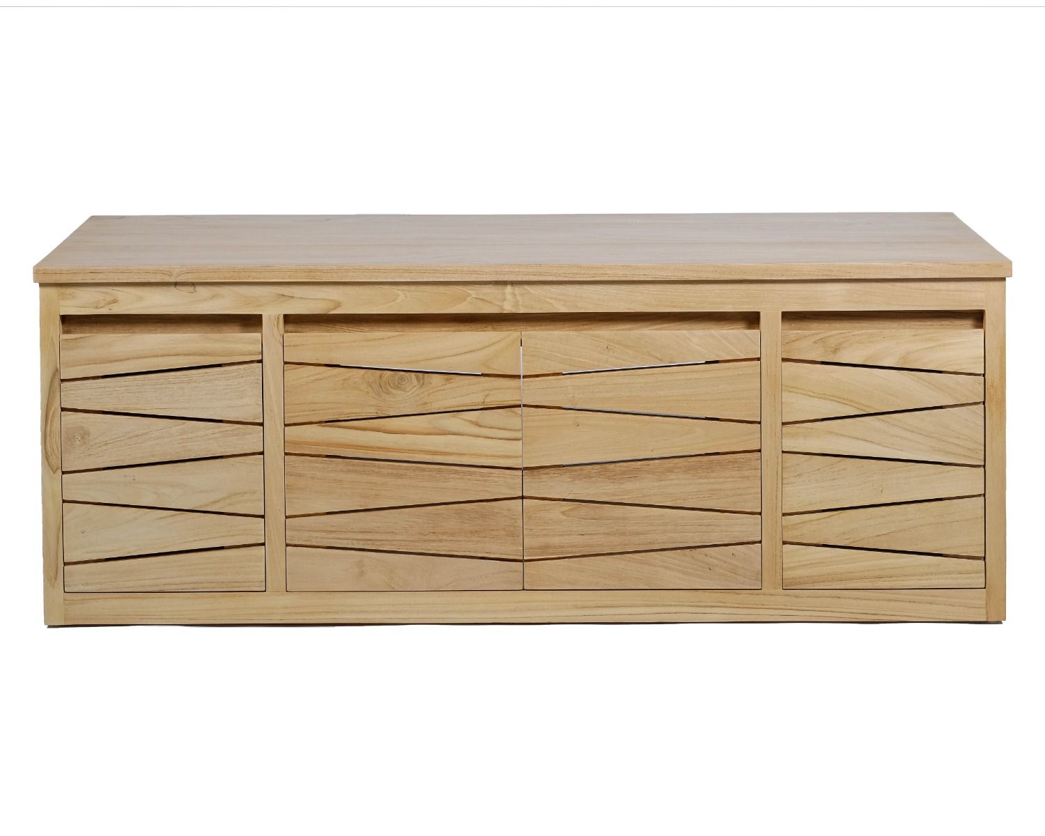 Meuble sous vasque suspendu en teck 120 cm "Moho"