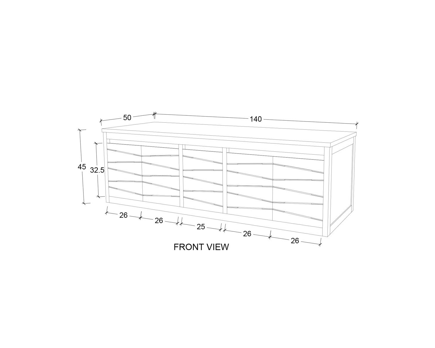 Meuble sous vasque suspendu en teck 140 cm "Moho"