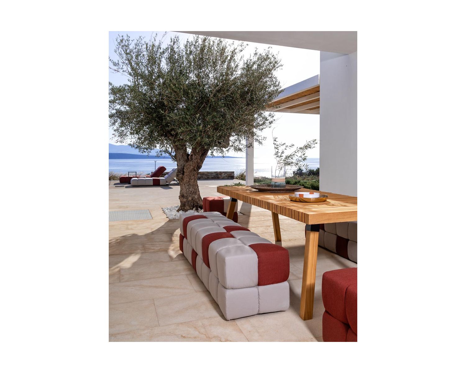 Grande table outdoor en teck massif 240 cm "Lombok"