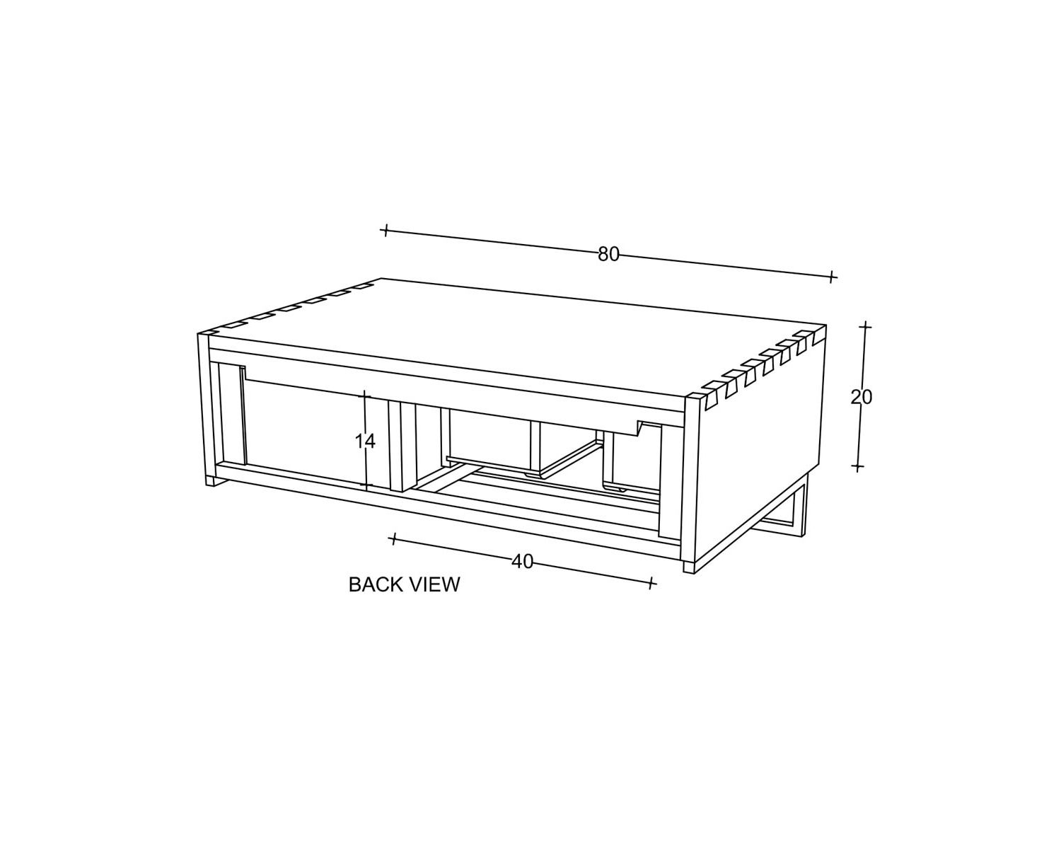 Meuble sous vasque suspendu en teck avec porte serviette 80 cm "Tika"