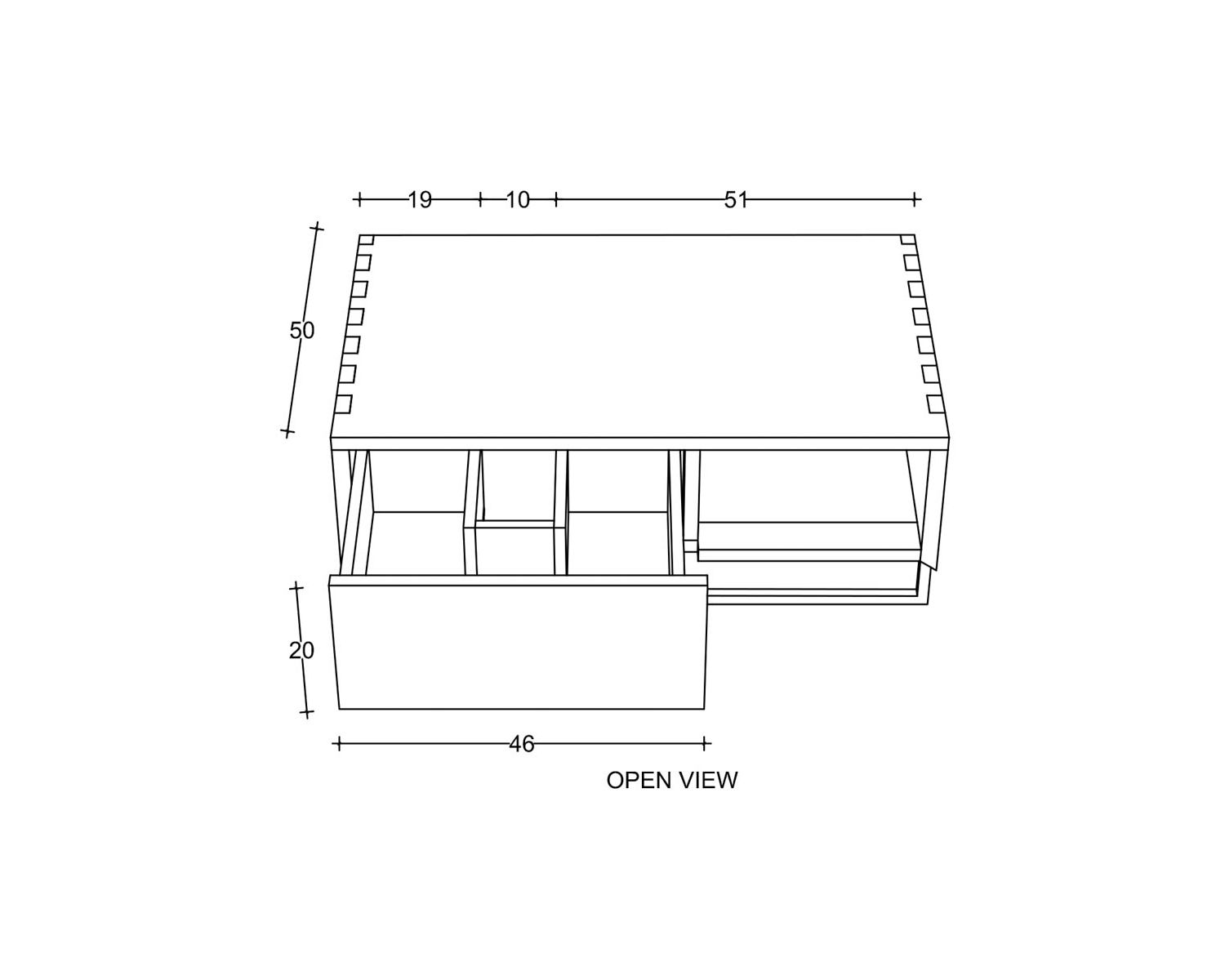 Meuble sous vasque suspendu en teck avec porte serviette 80 cm "Tika"