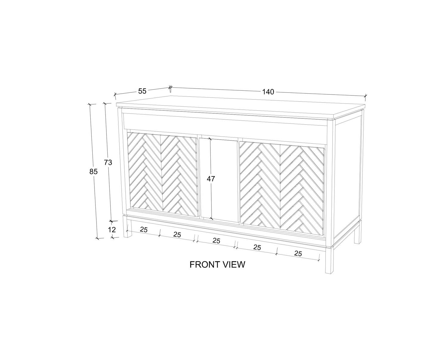 Meuble sous vasque en teck 140 cm "Napu"