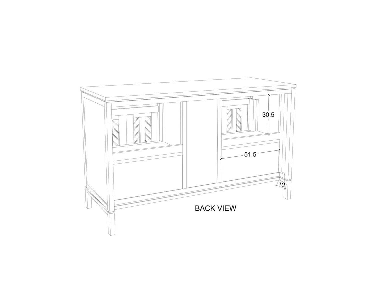 Meuble sous vasque en teck 140 cm "Napu"