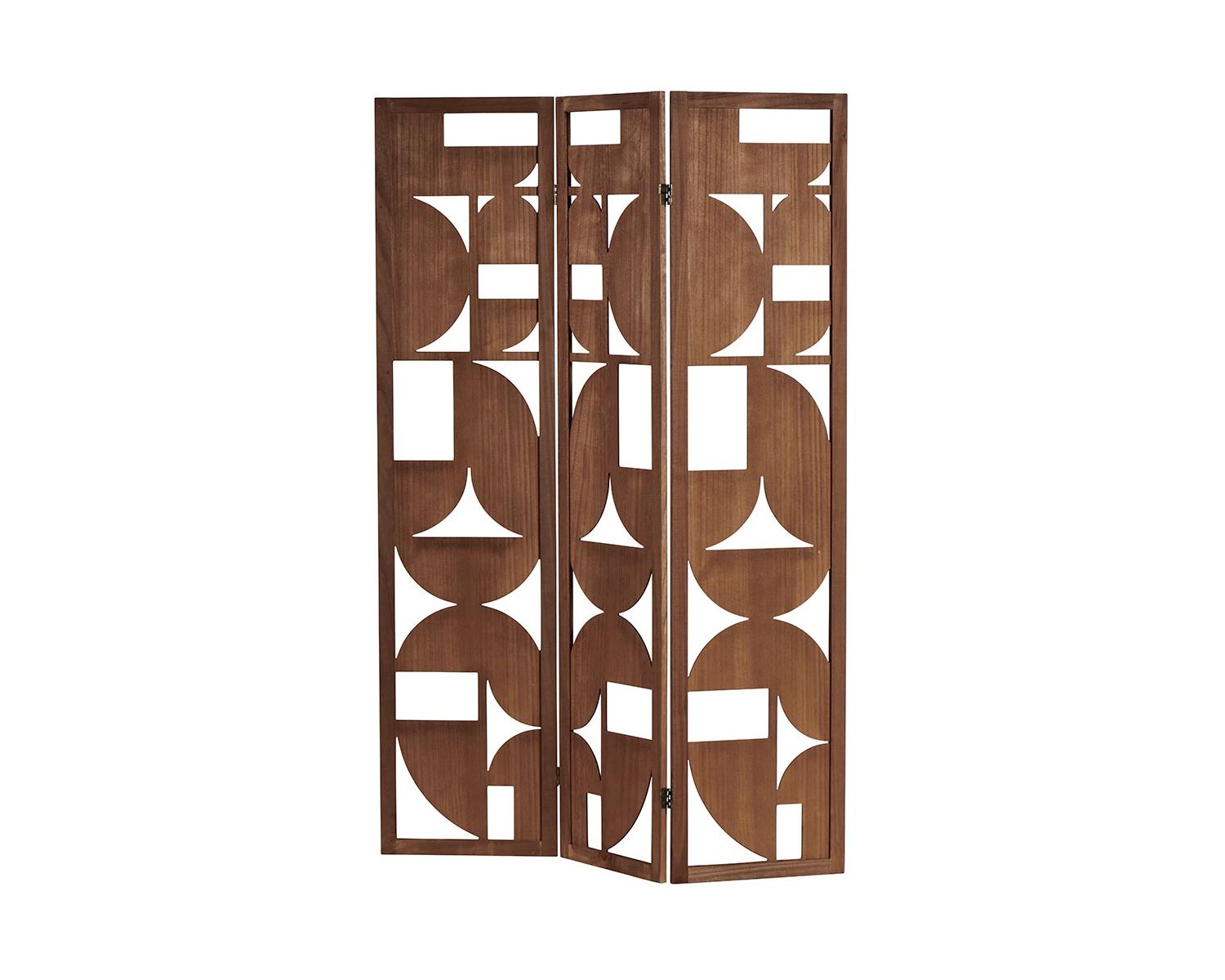 Paravent design en bois de paulownia "Hamilton" 3 vantaux