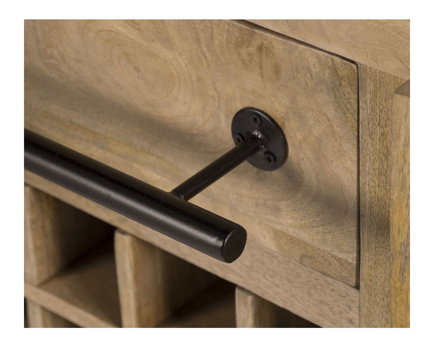 Billot de cuisine bois massif "Grand Chef" 115cm plateau pierre