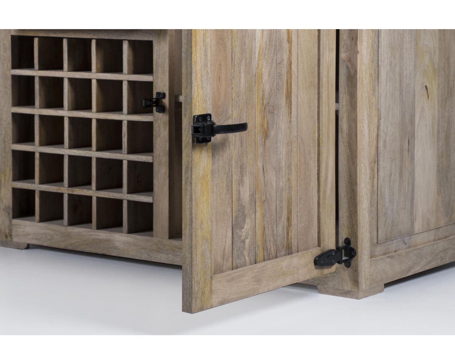 Grand billot de cuisine bois massif plateau pierre "Grand Chef" 165 cm