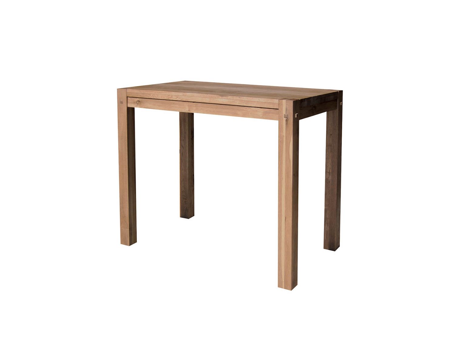 Table mange-debout en chêne huilé et plateau latté 120x70cm "Lodge Casita"