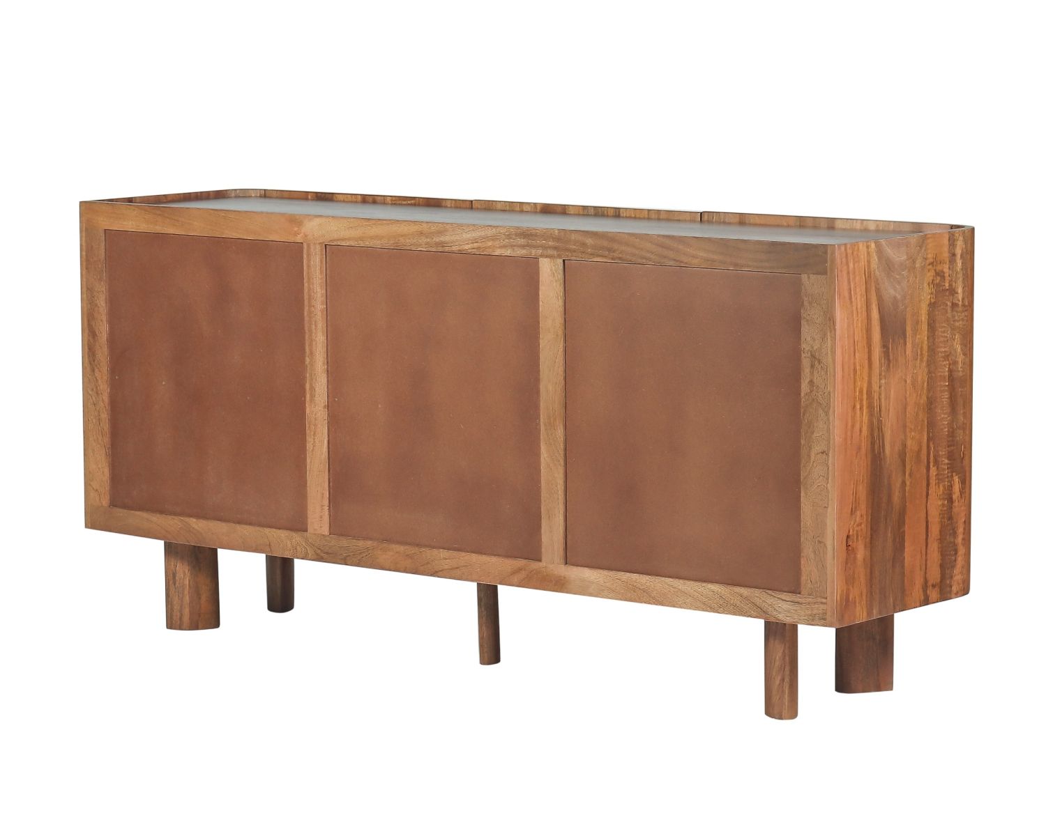 Buffet 3 portes 170 cm en manguier massif "Malaké" design organique contemporain
