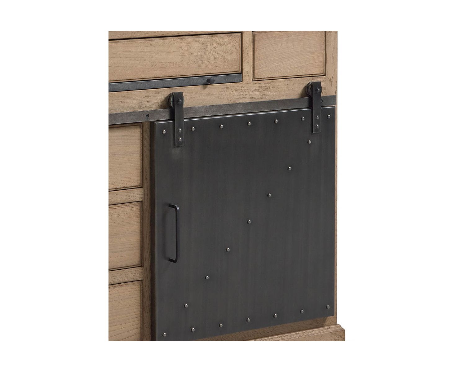 Meuble d’entrée style factory bois massif métal "San Francisco"