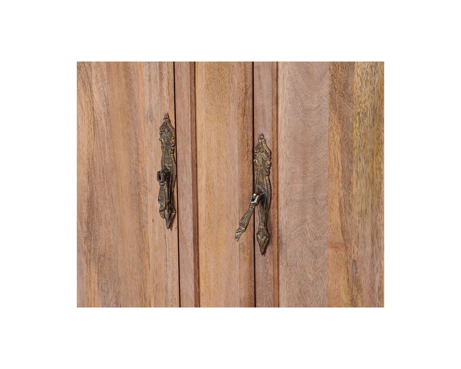 Meuble de salle de bain deux vasques bois et quartz 150cm "Églantine"