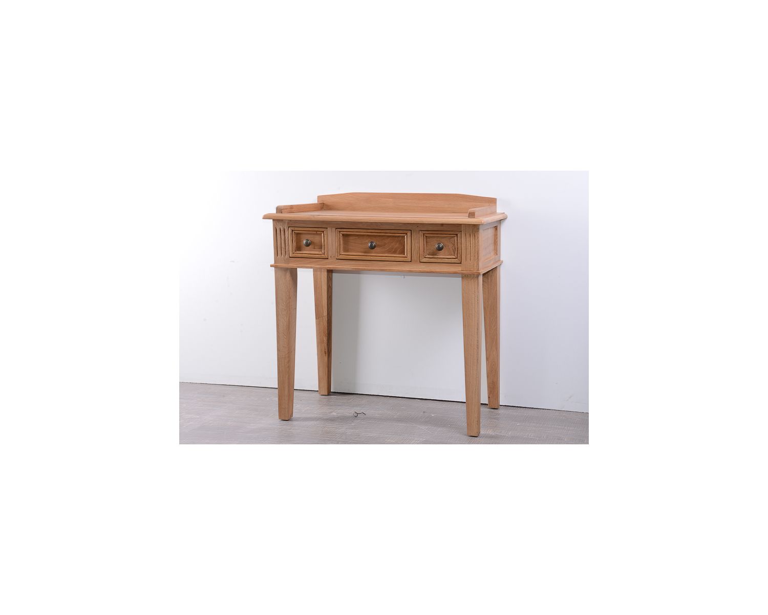 Bureau chêne massif 3 tiroirs "Campagnol"