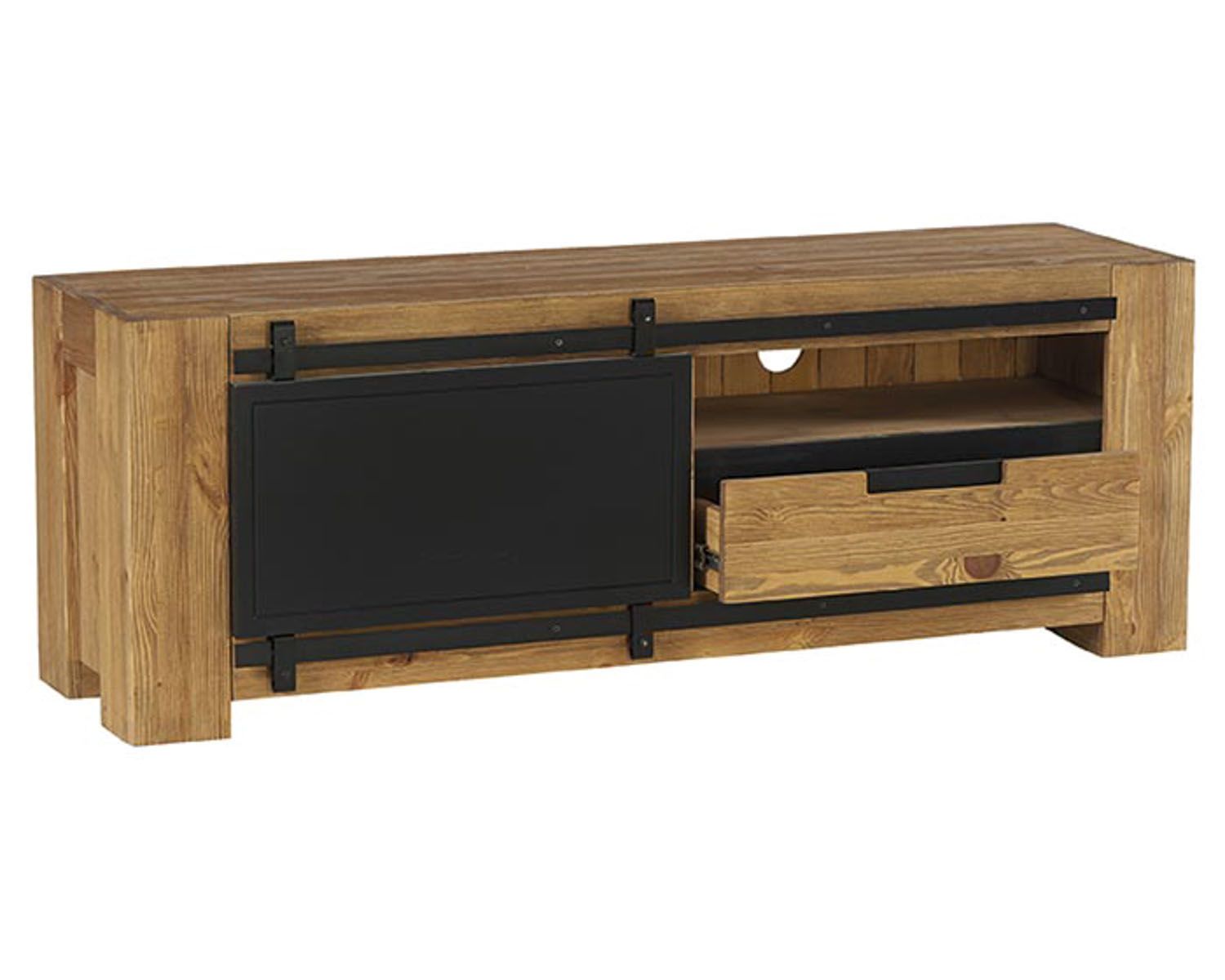 Meuble TV porte coulissante en 148 cm "Cooper"