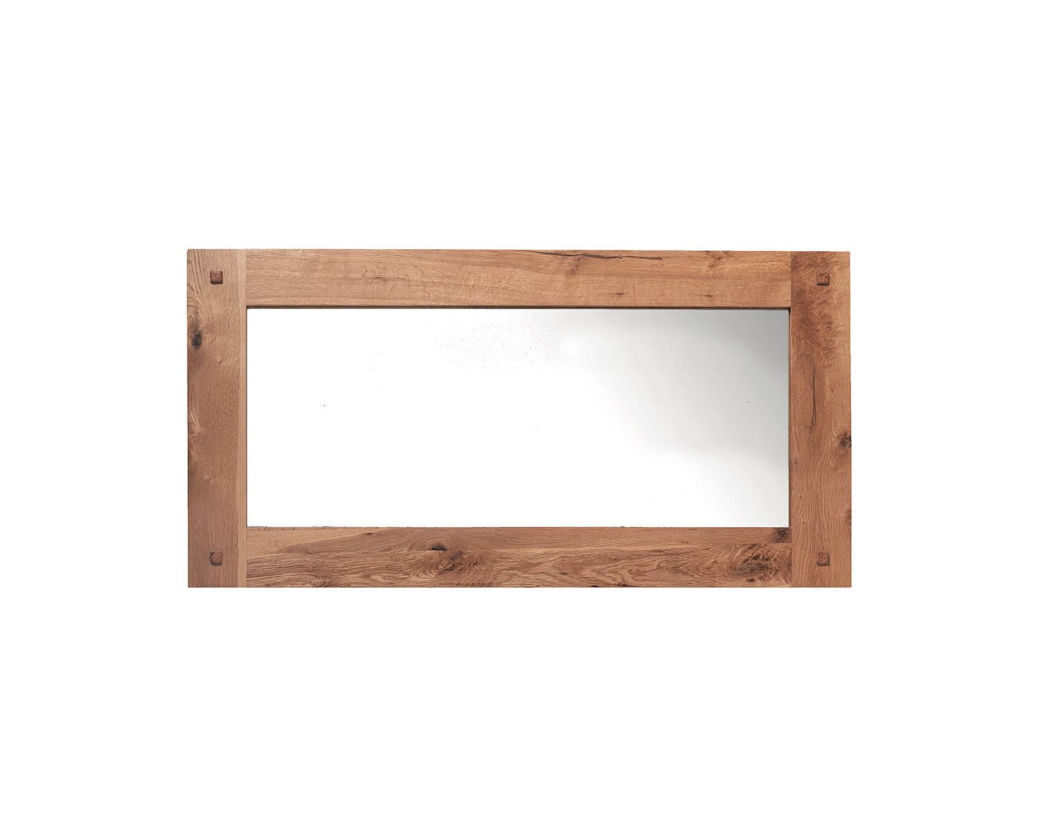 Miroir avec cadre en chêne massif huilé "Lodge Casita" 150x80cm