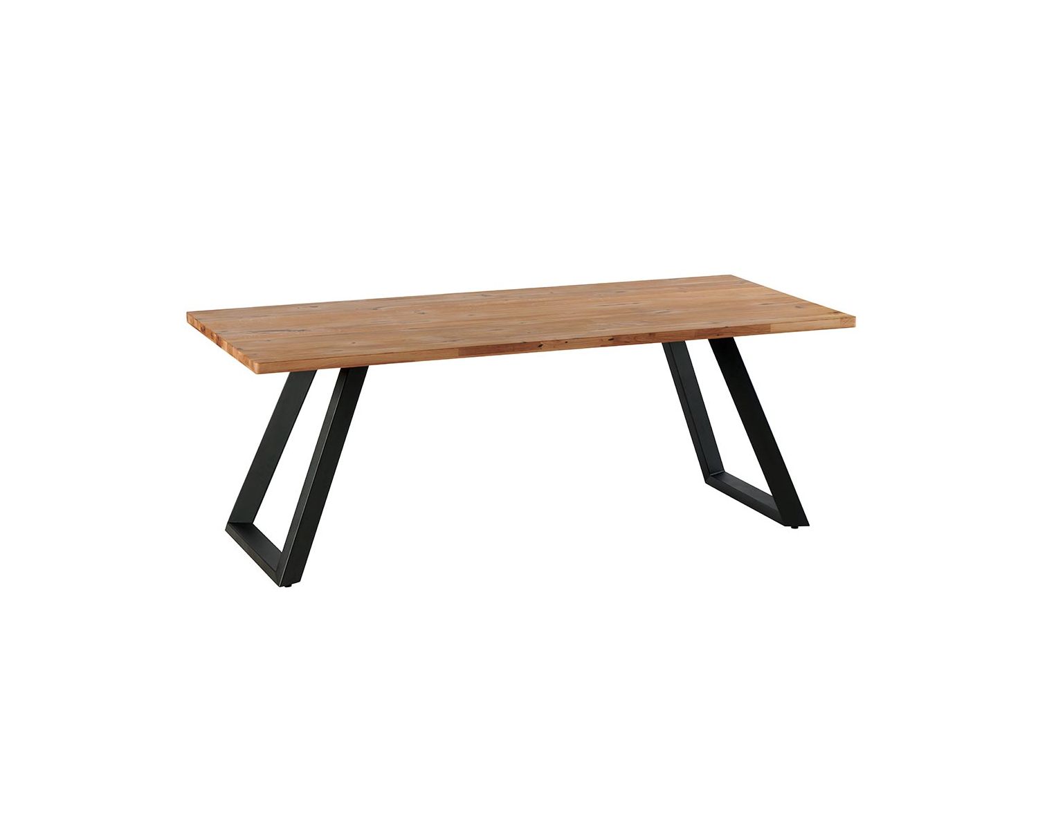 Table de repas en chêne et aulne finition huilée miel 2 m "Kent"