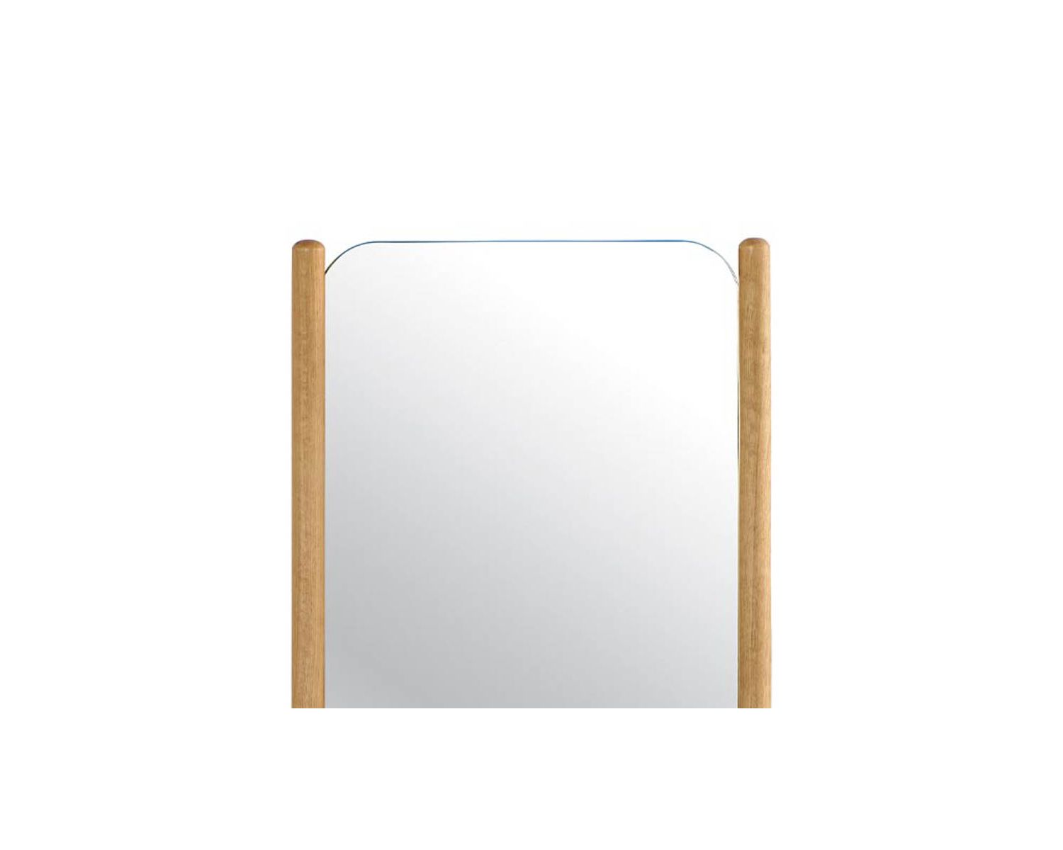 Miroir avec encadrement en chêne huilé design épuré