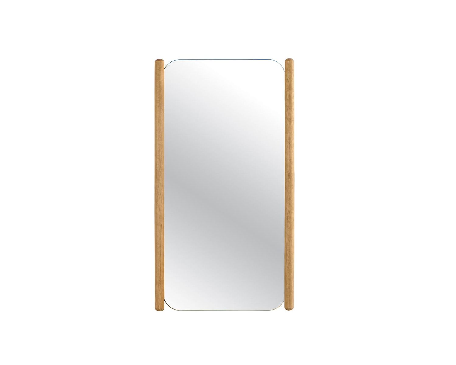 Miroir avec encadrement en chêne huilé design épuré