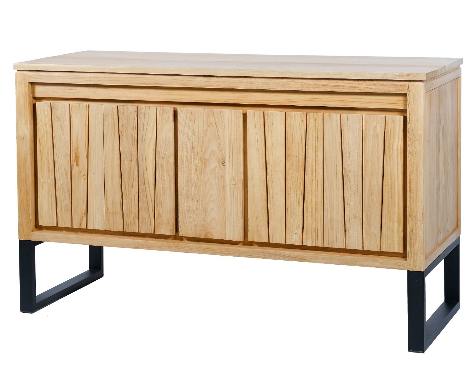 Meuble sous vasque en teck et pieds métal 140 cm "Doko"