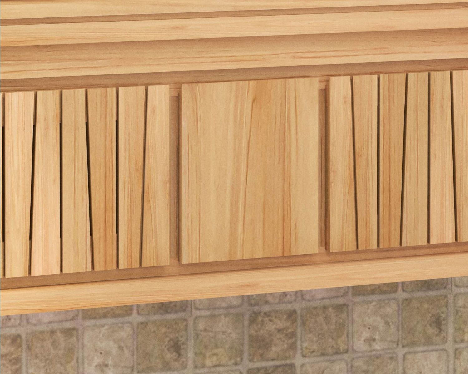 Meuble sous vasque suspendu en teck 120 cm "Doko"