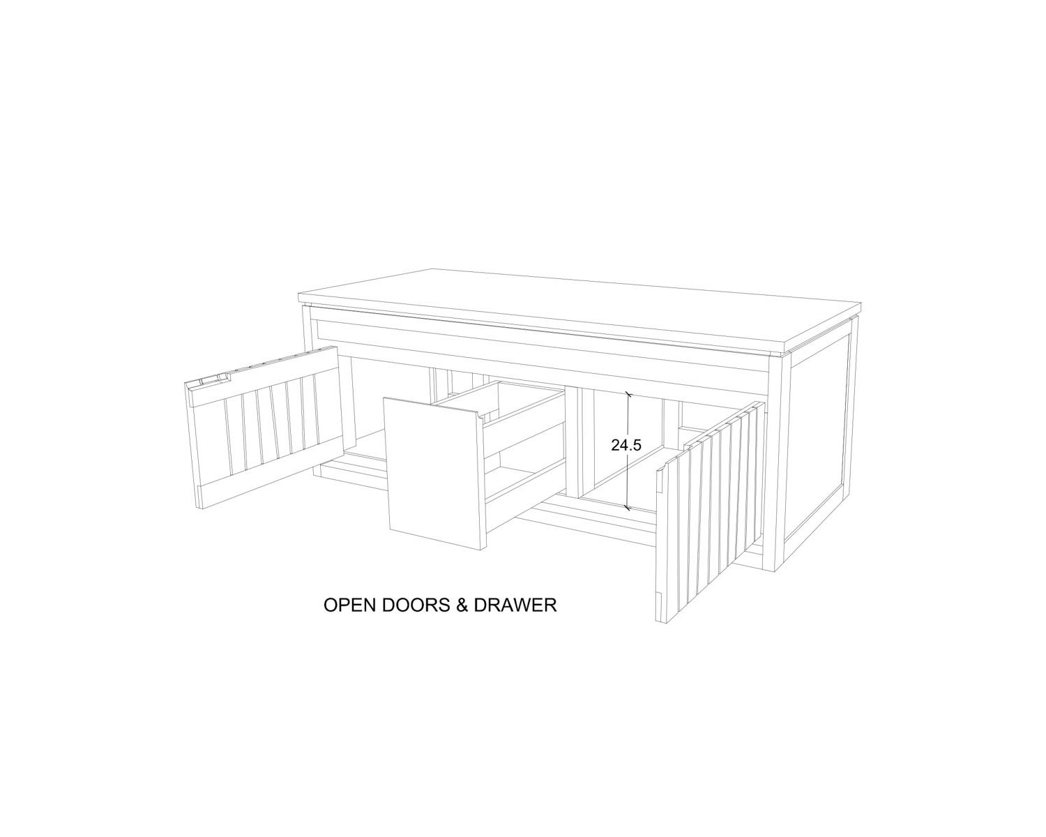 Meuble sous vasque suspendu en teck 120 cm "Doko"
