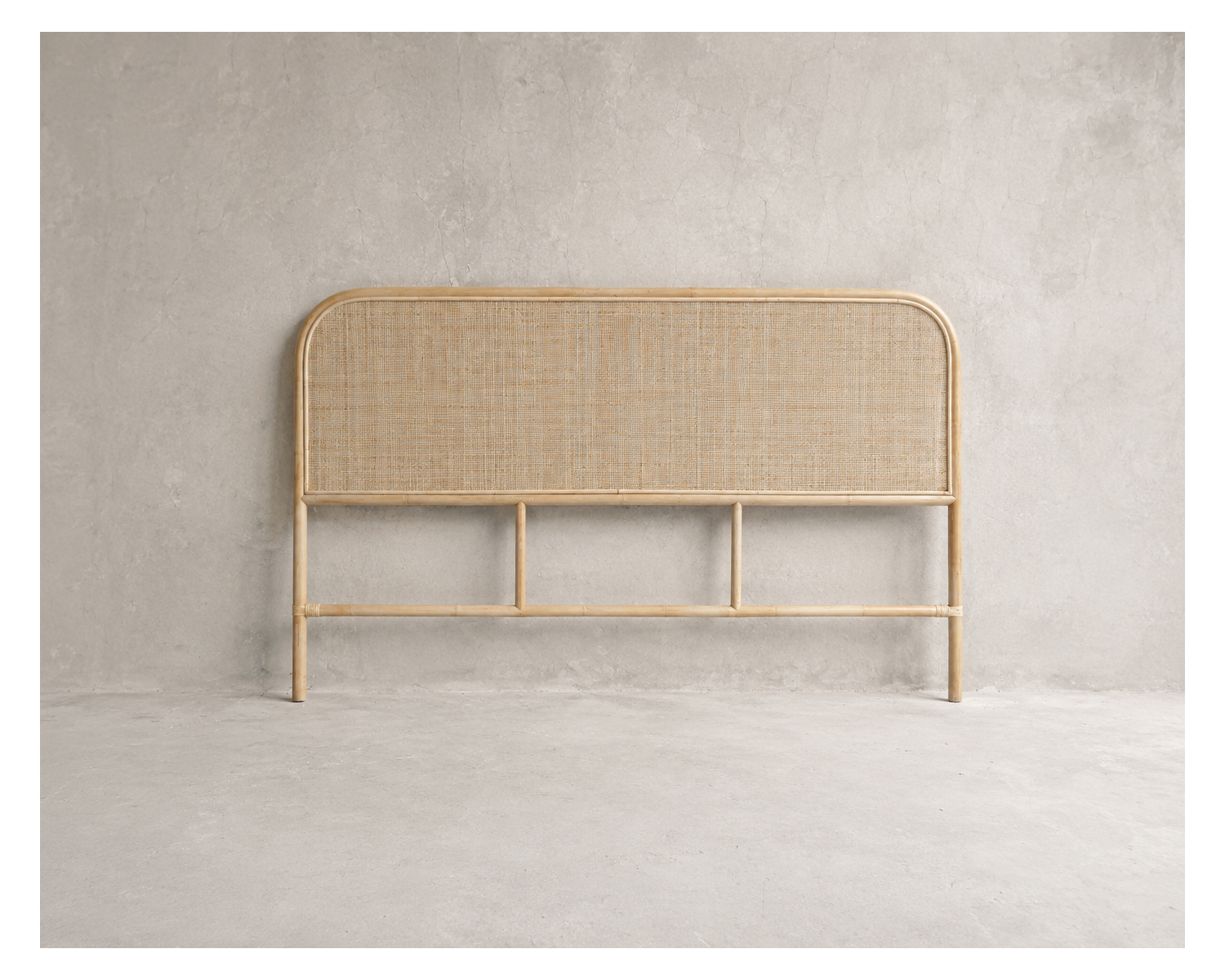Tête de lit 140 cm en rotin style naturel et épuré "Solira"