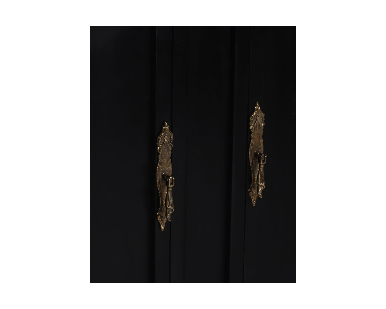 Meuble double vasque coins arrondis bois noir quartz blanc "Églantine"