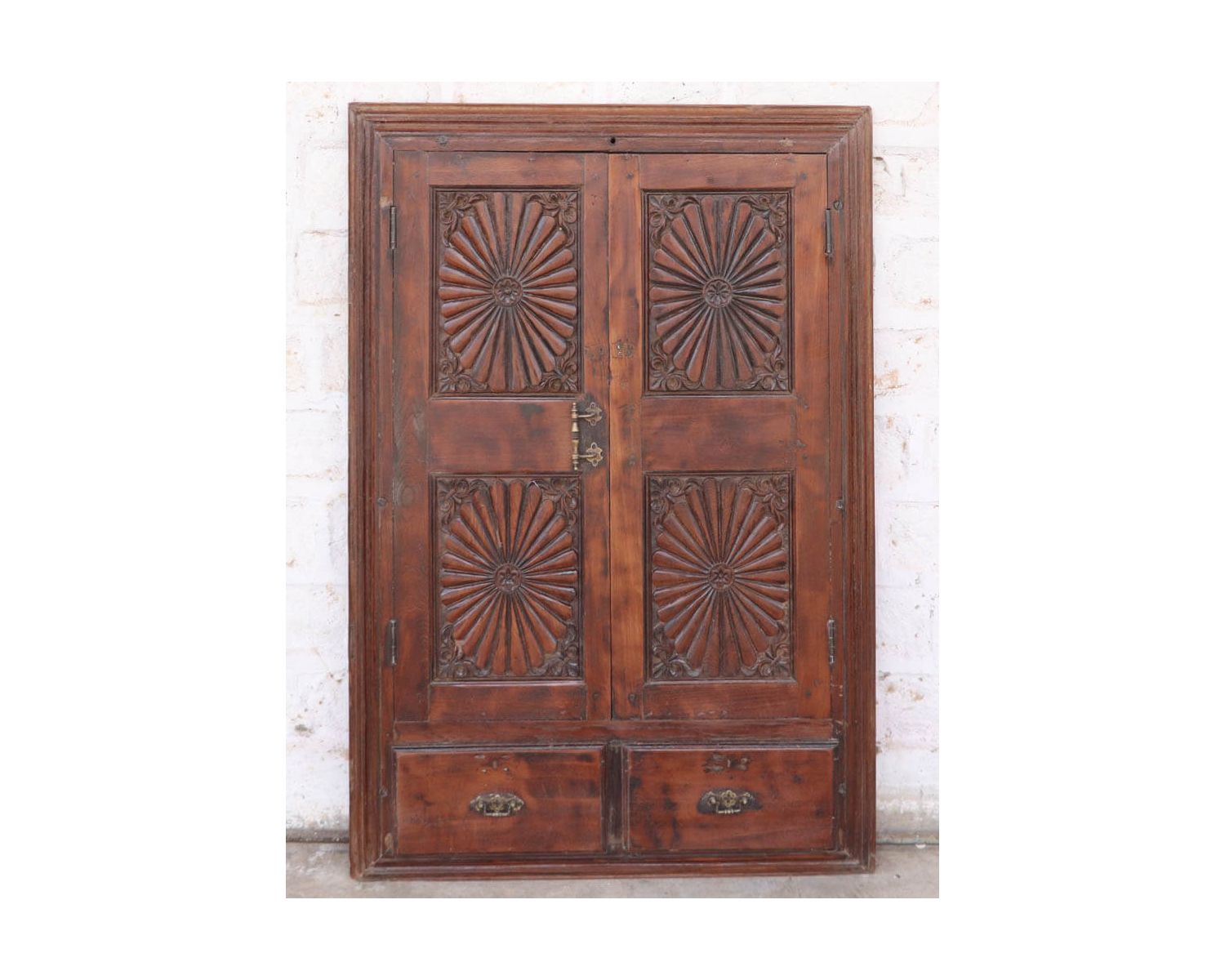 Double porte indienne ornementale modèle unique "Vieille Porte"