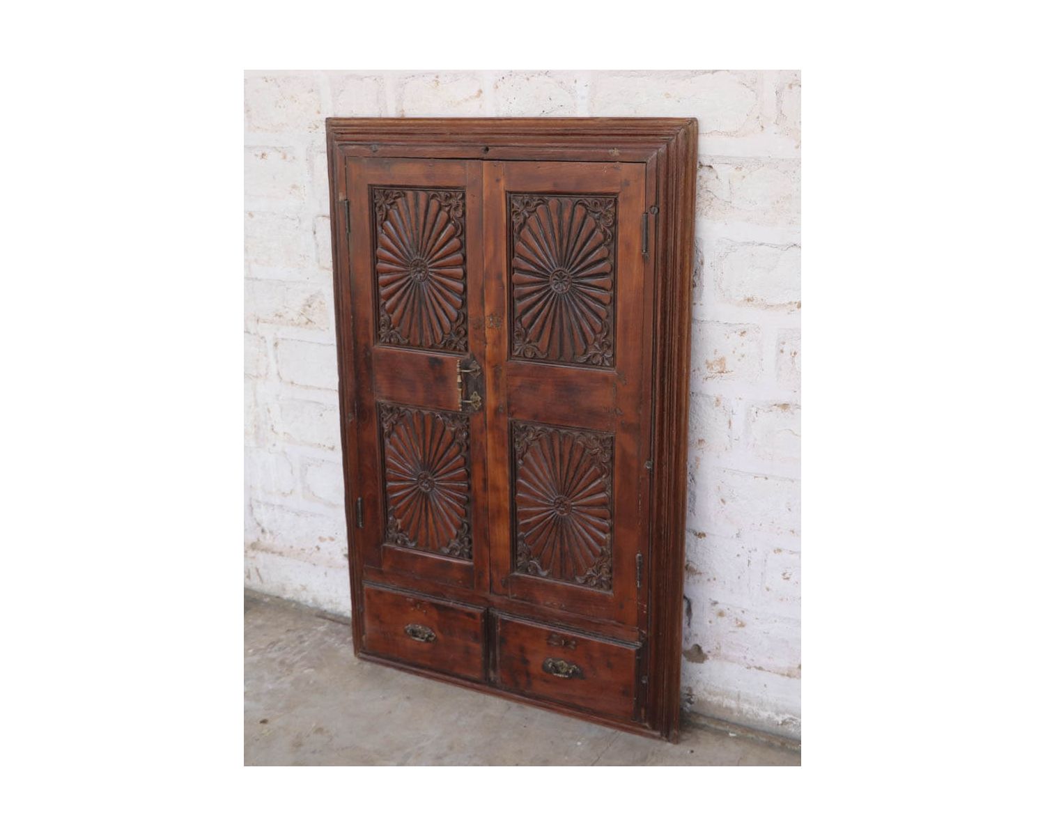 Double porte indienne ornementale modèle unique "Vieille Porte"