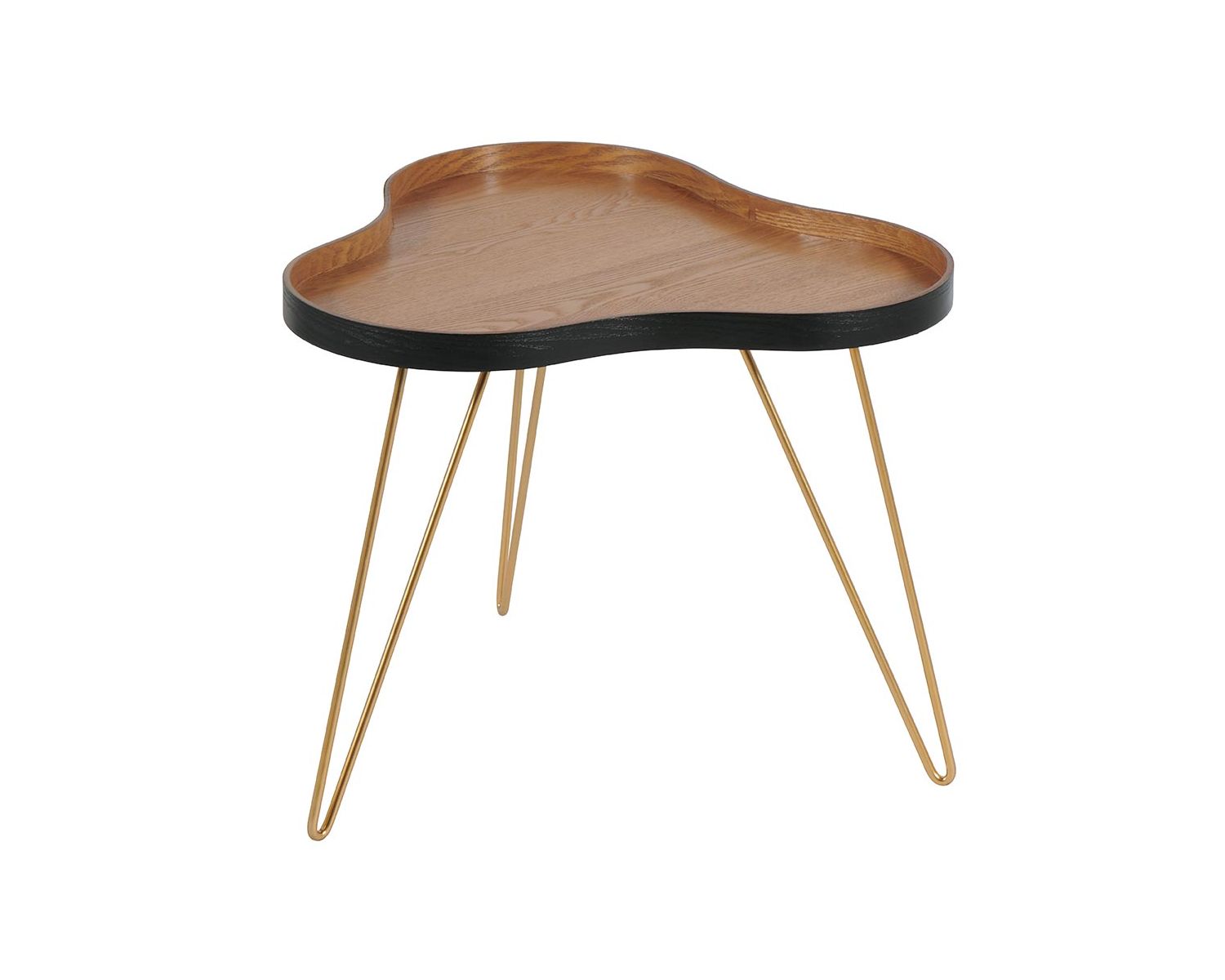 Table d'appoint 3 pieds en métal forme nuage "Popy"