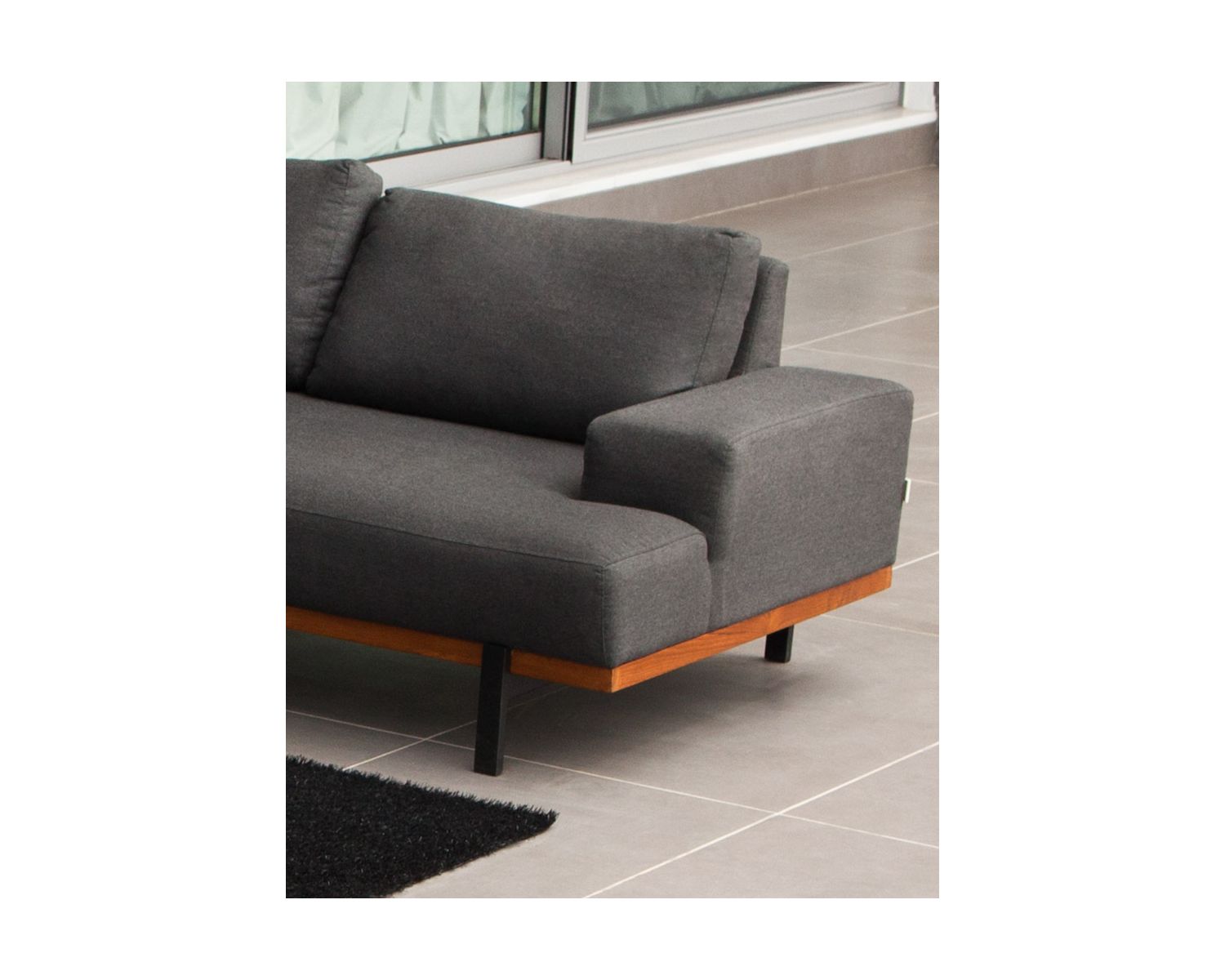 Canapé d'angle extérieur haut de gamme tissu Sunbrella "Maluku Island"