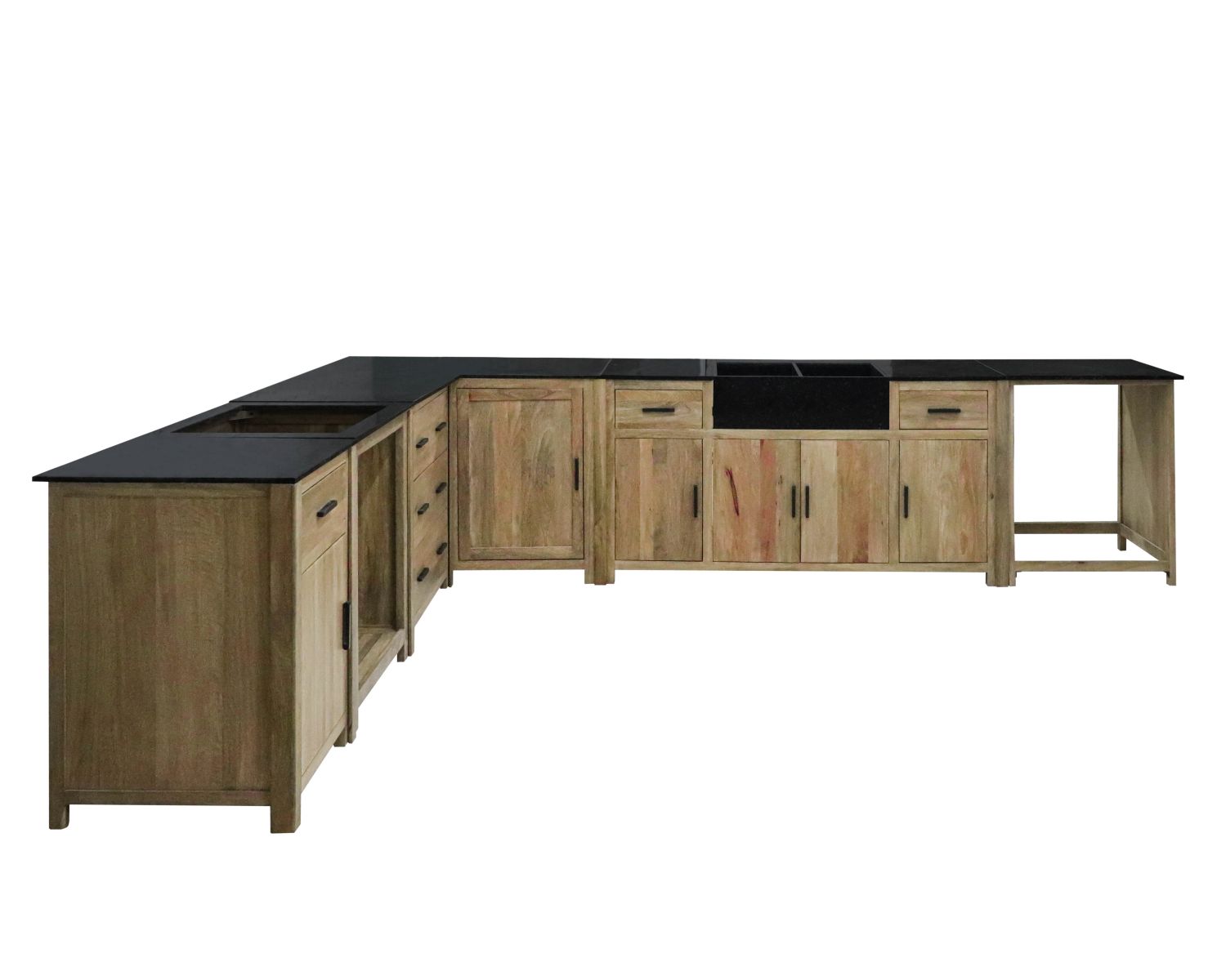 Meuble bois massif de cuisine 1 porte "Grand Chef"