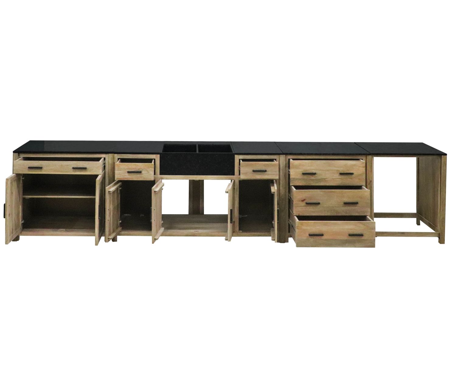Meuble de cuisine 3 tiroirs casserolier "Grand Chef"
